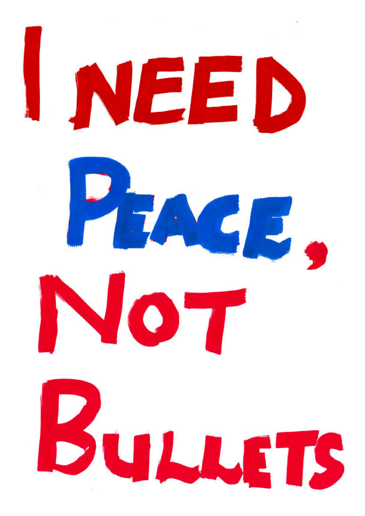 I Need Peace not Bullets – CAMP 1976@50 poster
