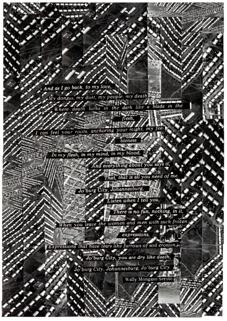 Joburg City Johannesburg Serote – CAMP 1976@50 poster